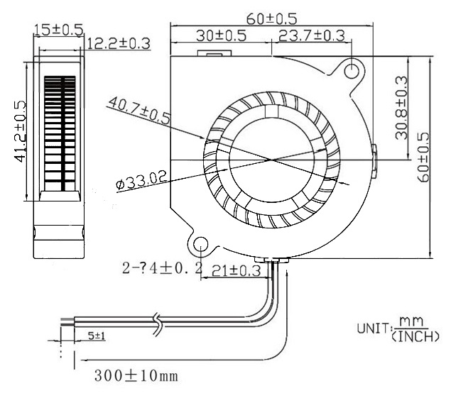 MFB6015 Dimensions